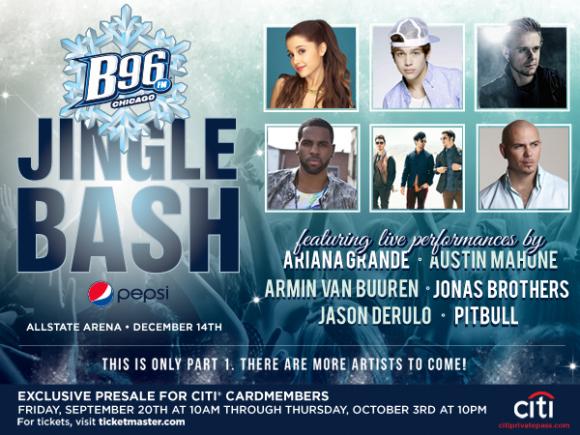 B96 Pepsi Jingle Bash Tickets | 7th December | Allstate Arena In ...